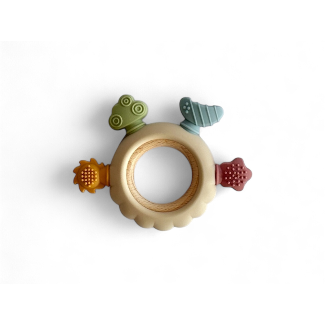 Pack Mordedores Silicona – Pollo y Aro Sensorial
