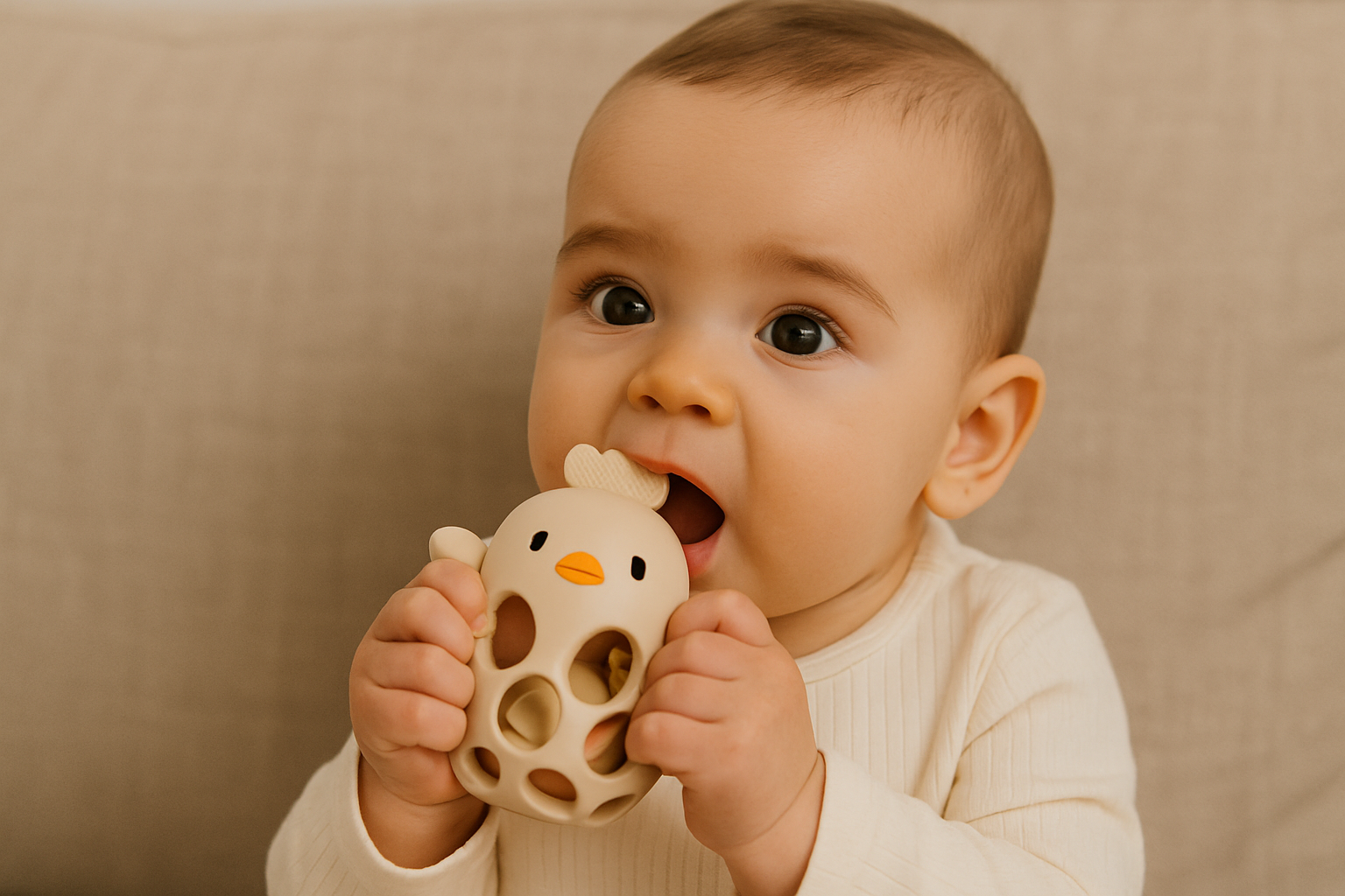 Mordedor Pollo Sensorial Bebé